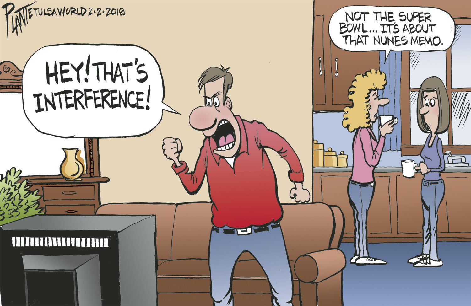 Bruce Plante Cartoon: Interference